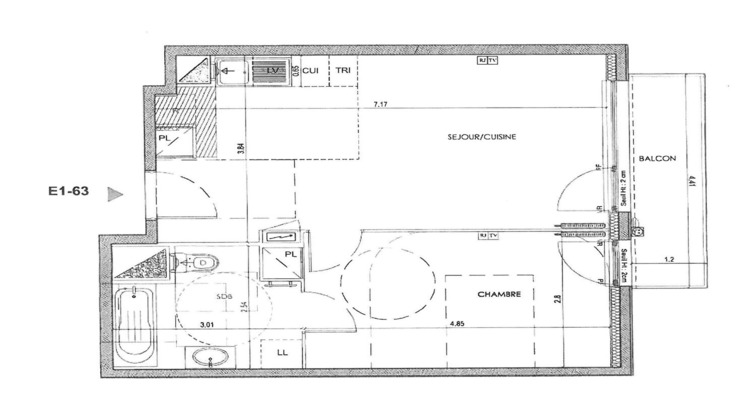 Ma-Cabane - Location Appartement NANTERRE, 46 m²