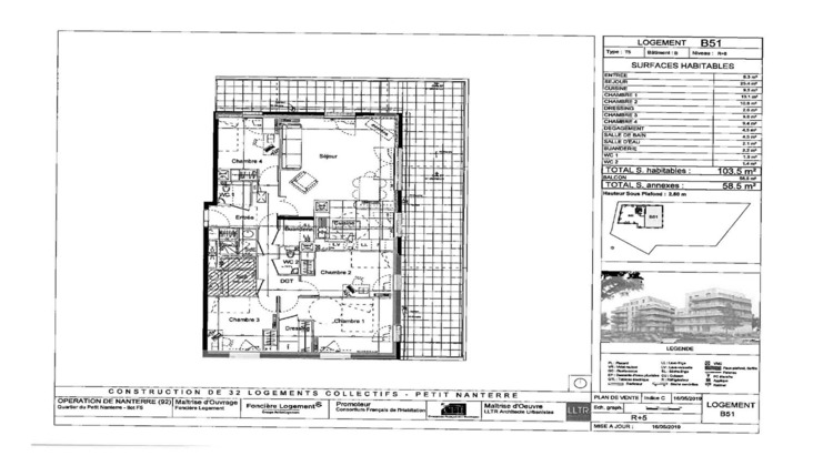 Ma-Cabane - Location Appartement NANTERRE, 103 m²