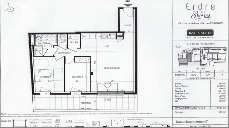 Ma-Cabane - Location Appartement Nantes, 68 m²