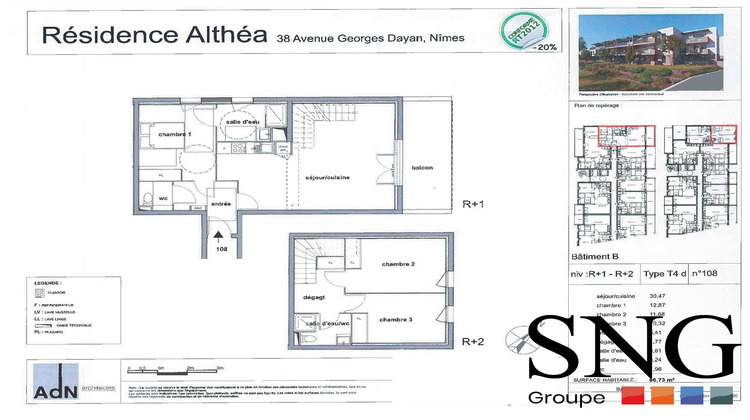 Ma-Cabane - Location Appartement Nîmes, 86 m²