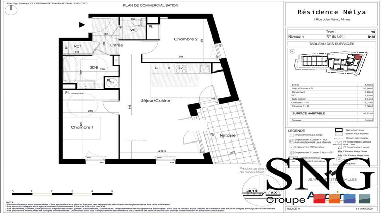 Ma-Cabane - Location Appartement Nîmes, 60 m²