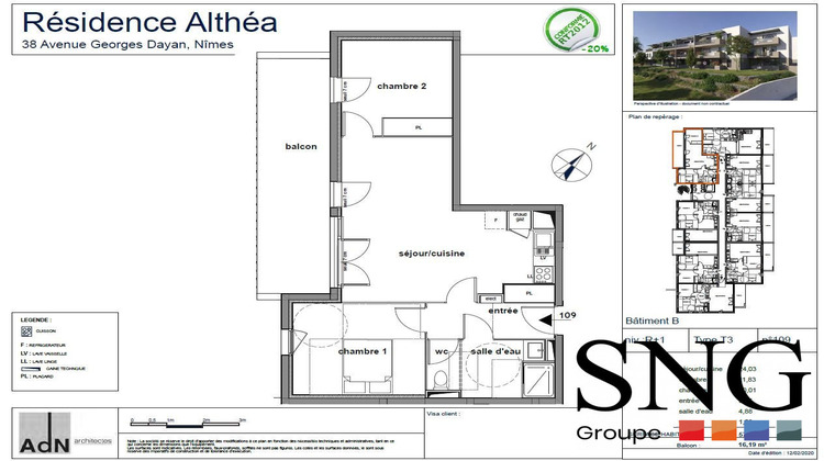 Ma-Cabane - Location Appartement Nîmes, 57 m²