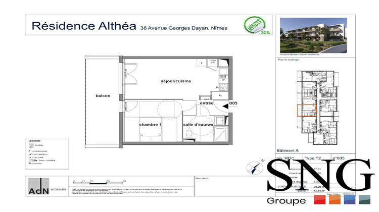 Ma-Cabane - Location Appartement Nîmes, 38 m²