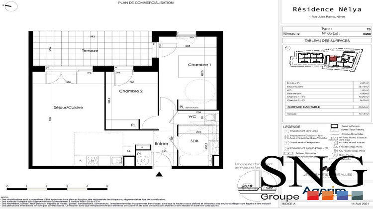Ma-Cabane - Location Appartement Nîmes, 59 m²