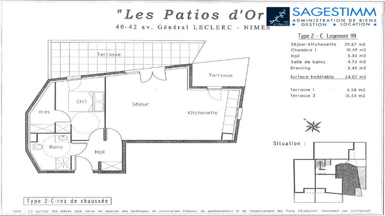 Ma-Cabane - Location Appartement NIMES, 54 m²