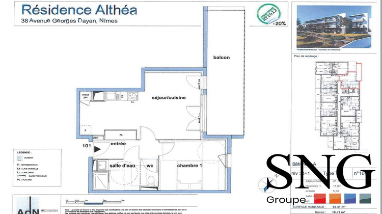 Ma-Cabane - Location Appartement Nîmes, 45 m²