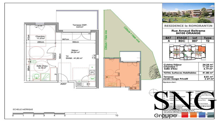 Ma-Cabane - Location Appartement Orange, 41 m²