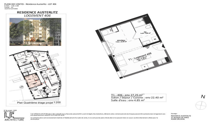 Ma-Cabane - Location Appartement ORLEANS, 27 m²
