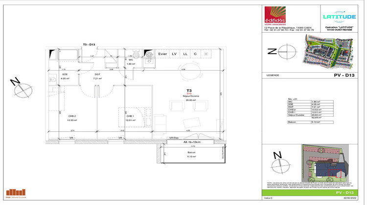 Ma-Cabane - Location Appartement OUISTREHAM, 62 m²