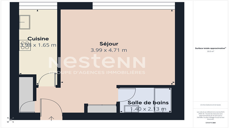 Ma-Cabane - Location Appartement PARIS 19, 34 m²