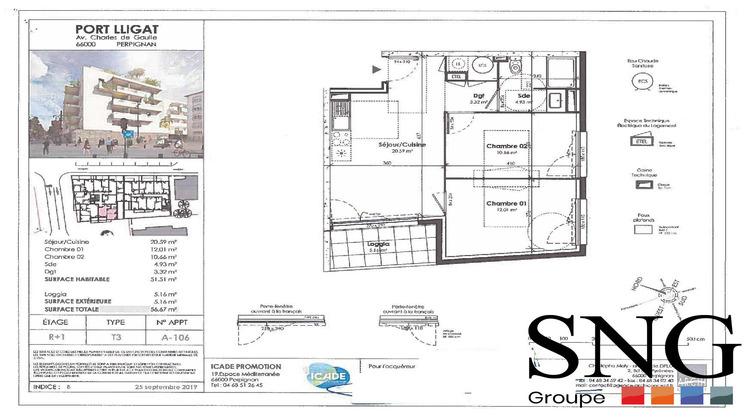 Ma-Cabane - Location Appartement Perpignan, 53 m²