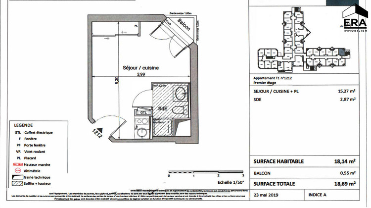 Ma-Cabane - Location Appartement PESSAC, 18 m²