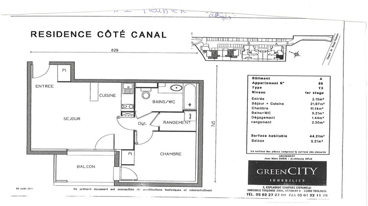 Ma-Cabane - Location Appartement RAMONVILLE-SAINT-AGNE, 45 m²