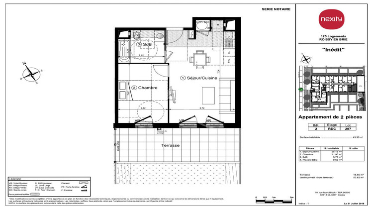 Ma-Cabane - Location Appartement ROISSY-EN-BRIE, 43 m²