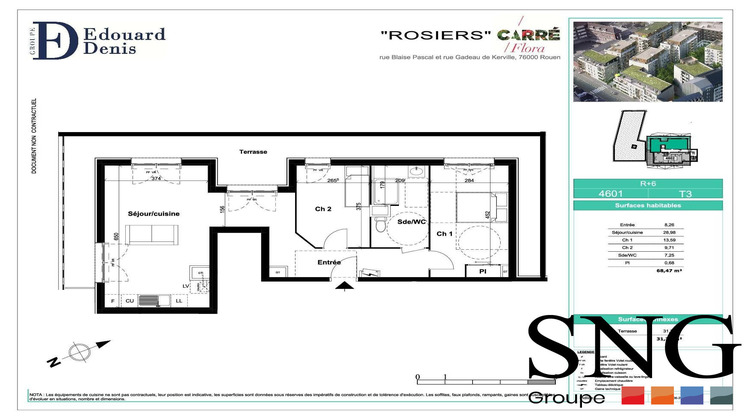 Ma-Cabane - Location Appartement Rouen, 68 m²