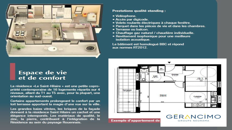 Ma-Cabane - Location Appartement Rouen, 49 m²