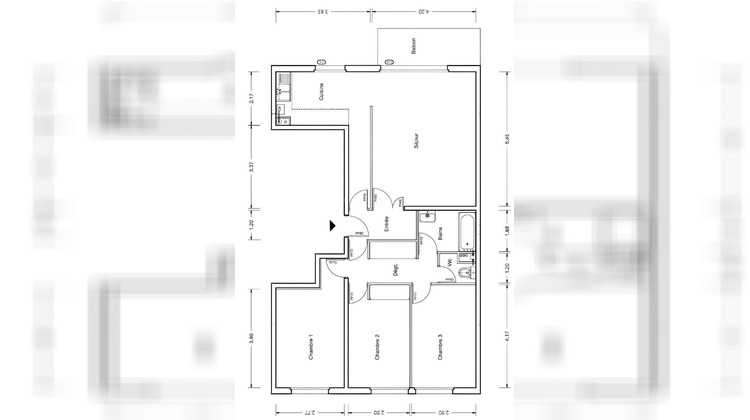 Ma-Cabane - Location Appartement RUEIL-MALMAISON, 82 m²