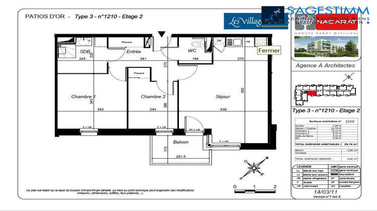 Ma-Cabane - Location Appartement SAINT-ANDRE-LEZ-LILLE, 59 m²