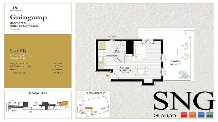 Ma-Cabane - Location Appartement Saint-Brieuc, 33 m²