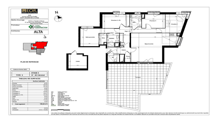 Ma-Cabane - Location Appartement SAINT-JACQUES-DE-LA-LANDE, 120 m²