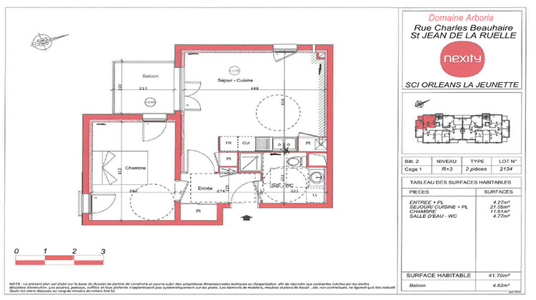 Ma-Cabane - Location Appartement SAINT-JEAN-DE-LA-RUELLE, 42 m²