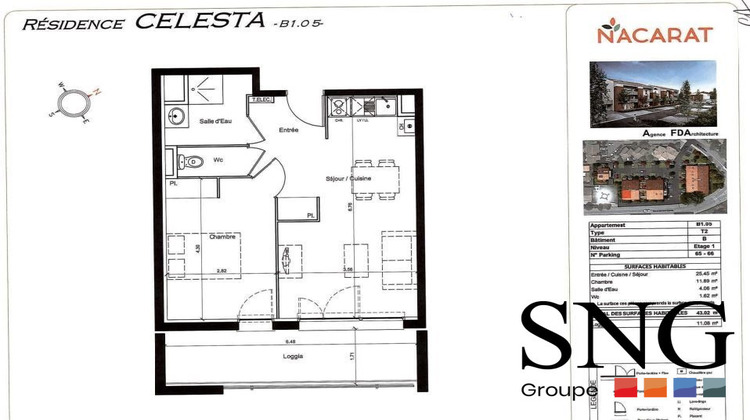 Ma-Cabane - Location Appartement Saint-Jory, 42 m²