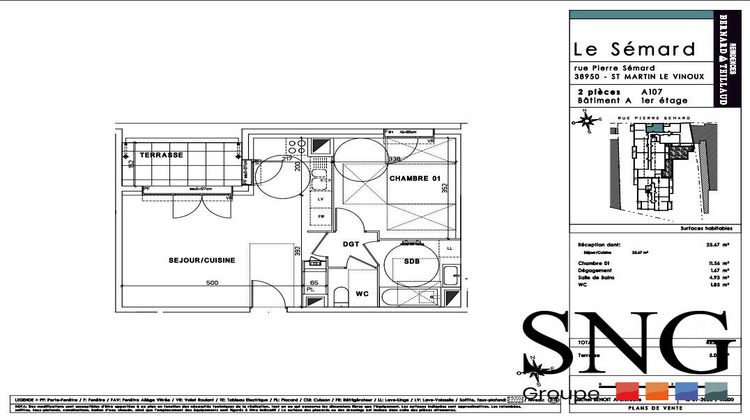 Ma-Cabane - Location Appartement Saint-Martin-le-Vinoux, 45 m²