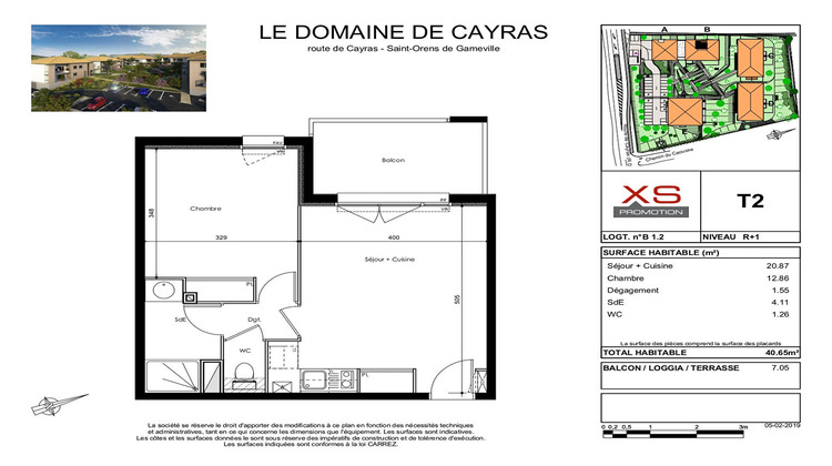 Ma-Cabane - Location Appartement SAINT-ORENS-DE-GAMEVILLE, 40 m²