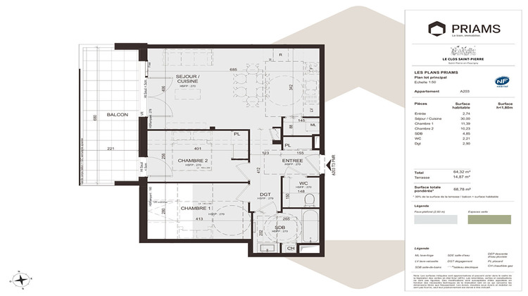 Ma-Cabane - Location Appartement SAINT-PIERRE-EN-FAUCIGNY, 64 m²