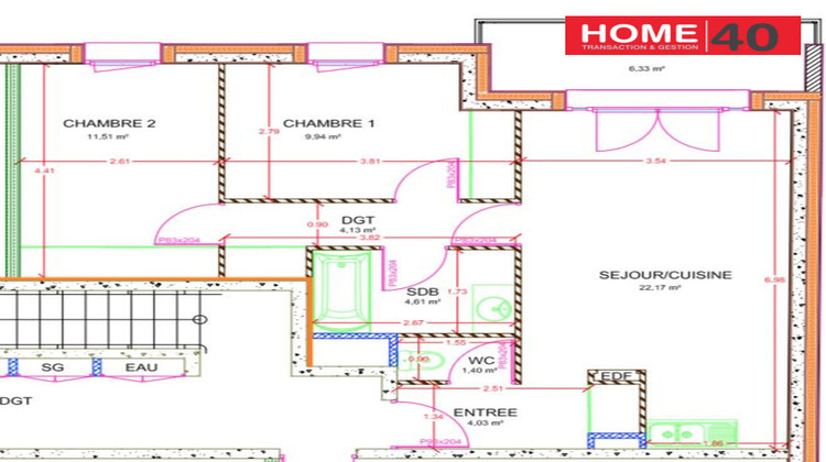 Ma-Cabane - Location Appartement Sanguinet, 57 m²