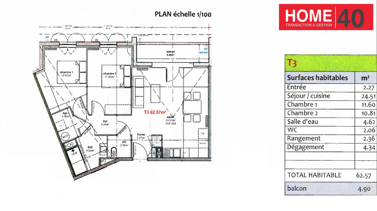 Ma-Cabane - Location Appartement Sanguinet, 62 m²