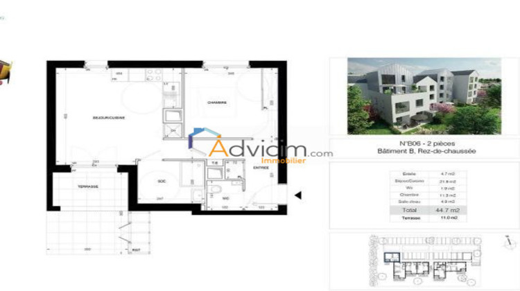 Ma-Cabane - Location Appartement Saran, 44 m²