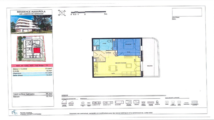 Ma-Cabane - Location Appartement Sérignan, 45 m²