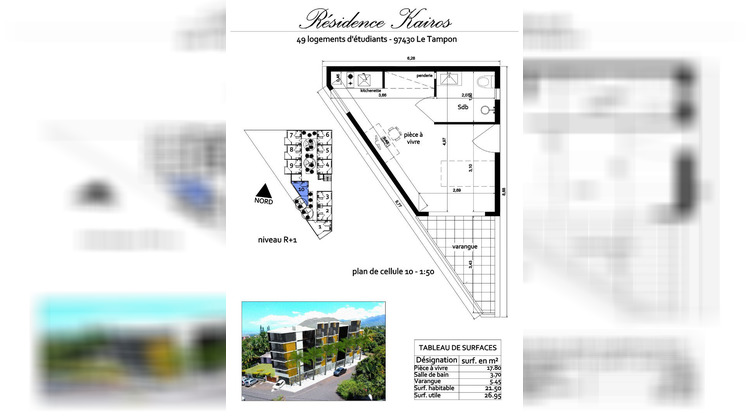 Ma-Cabane - Location Appartement TAMPON, 21 m²