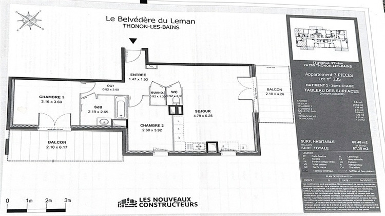 Ma-Cabane - Location Appartement THONON LES BAINS, 65 m²