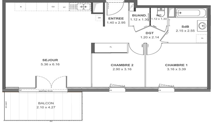 Ma-Cabane - Location Appartement THONON-LES-BAINS, 64 m²