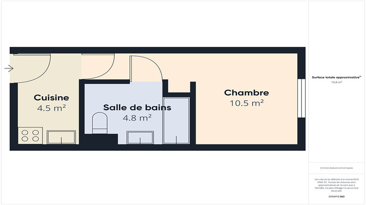 Ma-Cabane - Location Appartement VANDOEUVRE-LES-NANCY, 19 m²