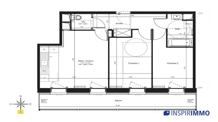 Ma-Cabane - Location Appartement Versailles, 56 m²