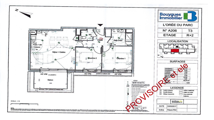 Ma-Cabane - Location Appartement VEZIN-LE-COQUET, 61 m²