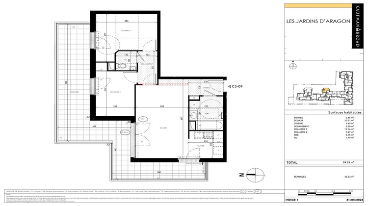 Ma-Cabane - Location Appartement VILLEJUIF, 59 m²