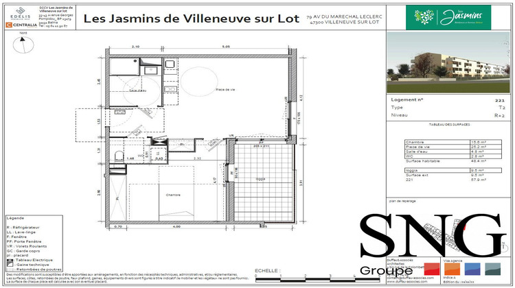 Ma-Cabane - Location Appartement Villeneuve-sur-Lot, 48 m²