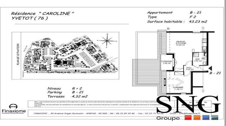 Ma-Cabane - Location Appartement Yvetot, 41 m²