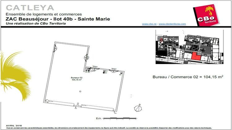 Ma-Cabane - Location Divers Sainte-Marie, 104 m²