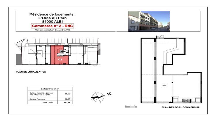 Ma-Cabane - Location Local commercial Albi, 147 m²