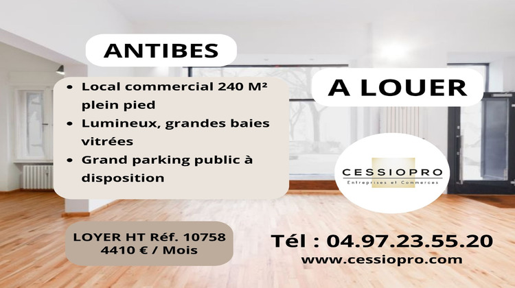 Ma-Cabane - Location Local commercial Antibes, 240 m²
