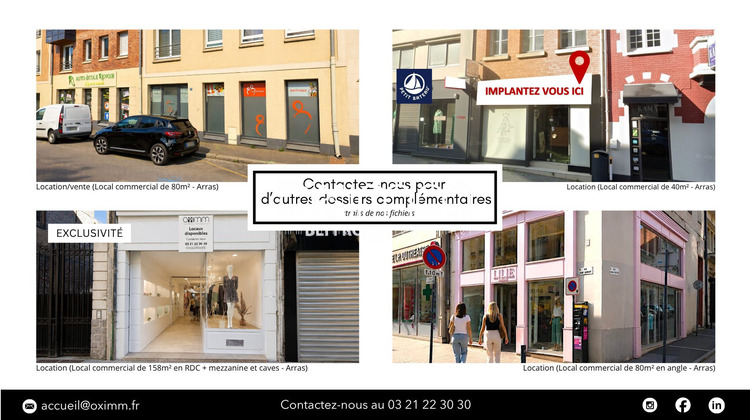 Ma-Cabane - Location Local commercial Arras, 62 m²