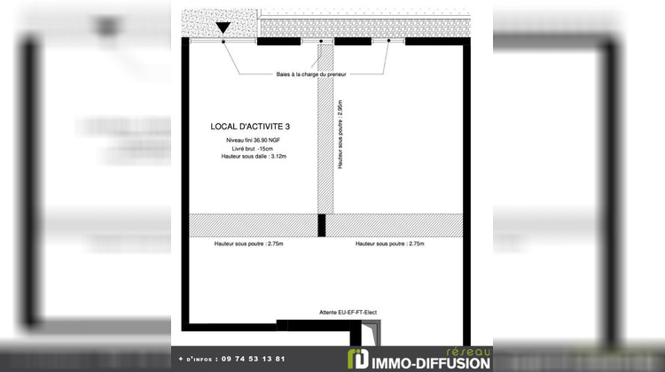 Ma-Cabane - Location Local commercial AUBERVILLIERS, 54 m²