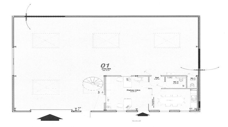 Ma-Cabane - Location Local commercial AUNEAU, 245 m²