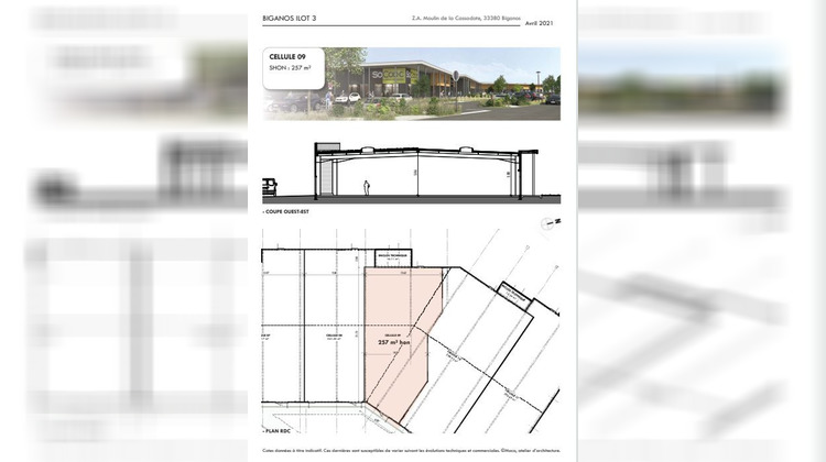 Ma-Cabane - Location Local commercial Biganos, 203 m²