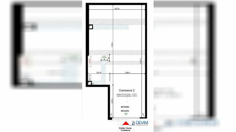 Ma-Cabane - Location Local commercial Carrières-sur-Seine, 50 m²